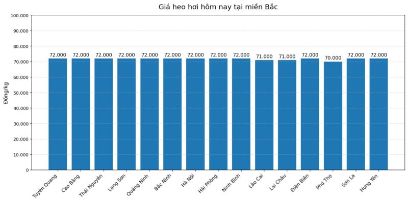 Giá heo hơi hôm nay 25.2 tại miền Bắc